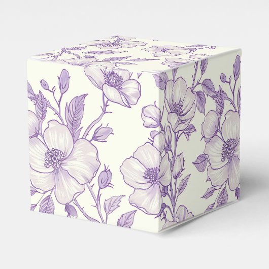 Hellviolette Chinoiserie  Geschenkschachtel (Vorderseite)
