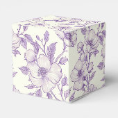 Hellviolette Chinoiserie  Geschenkschachtel (Rückseite)