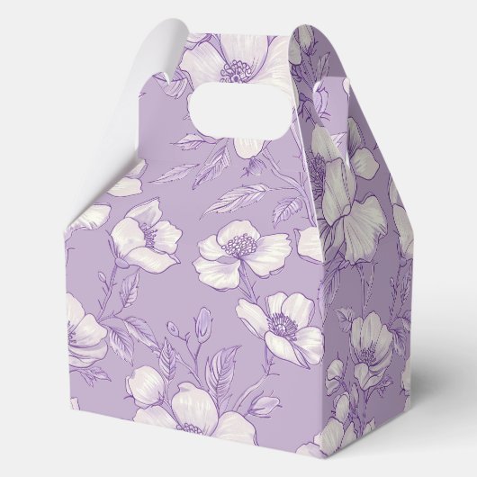 Hellviolette Chinoiserie Geschenkschachtel (Rückseite)