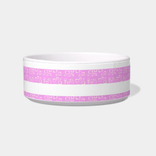 Hellviolette geometrische Streifen Napf
