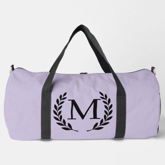 Hellviolette Monogramm-Fitness-Tasche Duffle Bag (Vorderseite)
