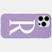 Hellviolette Monogramm Namen Coole Geschenke Party Case-Mate iPhone Hülle (Rückseite (Horizontal))
