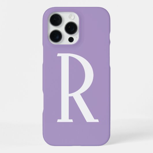 Hellviolette Monogramm Namen Coole Geschenke Party iPhone Hülle (Rückseite)