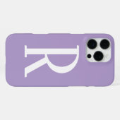 Hellviolette Monogramm Namen Coole Geschenke Party iPhone Hülle (Rückseite (Horizontal))