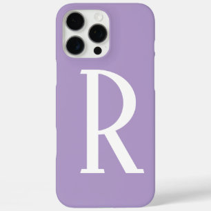 Hellviolette Monogramm Namen Cooles Geschenk Party iPhone 16 Pro Max Hülle