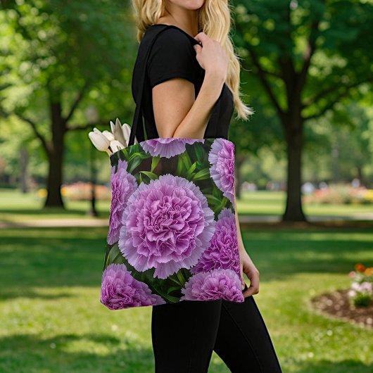 Hellviolette Nelken-Tasche Tasche