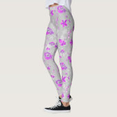 Hellviolette Rosen Leggings (Links)