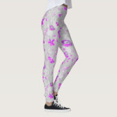 Hellviolette Rosen Leggings (Rechts)