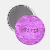 Hellviolette Tarnung Magnet (Vorderseite/Rückseite)