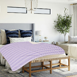 Hellvioletter Chevron-Muster-Sherpa-Decke Sherpadecke