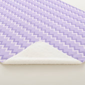 Hellvioletter Chevron-Muster-Sherpa-Decke Sherpadecke (3/4)