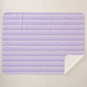 Hellvioletter Chevron-Muster-Sherpa-Decke Sherpadecke (Vorderseite (Horizontal))