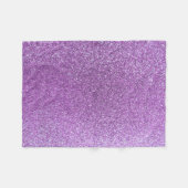 Hellvioletter Glitter Fleecedecke (Vorderseite (Horizontal))