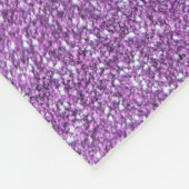 Hellvioletter Glitter Fleecedecke (Ecke)