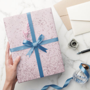 Hellvioletter Kunstglitter Geschenkpapier