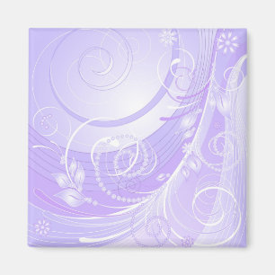hellvioletter Winter Magnet