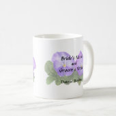 Hellviolettes und weißes Stiefmütterchen-Paar Kaffeetasse (VorderseiteRechts)