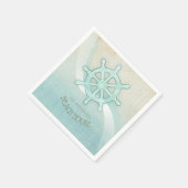 Helm Aqua Blue ID623 Serviette (Ecke)