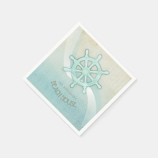 Helm Aqua Blue ID623 Serviette (Ecke)