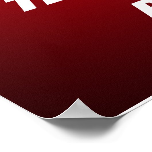 Helm aus Schwarz und Rot Poster (Ecke)