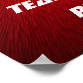 Helm aus Weiß und Rot Poster (Ecke)