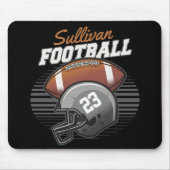 Helm der personalisierten Fußballmannschaft Mousepad (Vorne)
