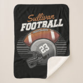 Helm der personalisierten Fußballmannschaft Sherpadecke (Vorderseite)