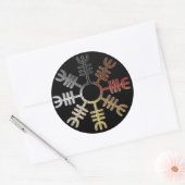 Helm des Bärenstolzes Runder Aufkleber (Umschlag)