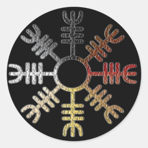 Helm des Ehrfurchts-Bärn-Stolz-Aufklebers Runder Aufkleber