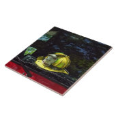 Helm des Gelben Feuerwehrkapitän Fliese (Seite)