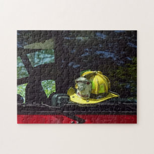 Helm des Gelben Feuerwehrkapitän Puzzle