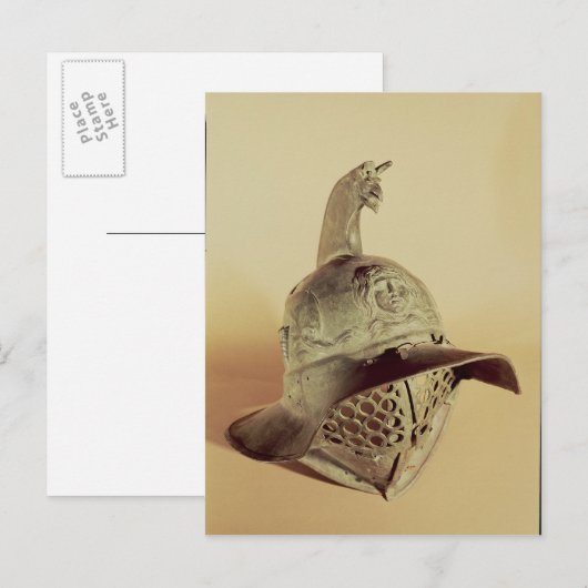 Helm des Thrakischen Gladiators Postkarte (Vorne/Hinten)