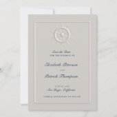 Helm Elfenbeinküste feierliche Hochzeit Save The Date (Vorderseite)