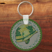 Helm für den militärischen Krieg Schlüsselanhänger (Vorderseite)