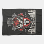 Helm für personalisierte Feuerwehrmaske Geschirrtuch (Horizontal)