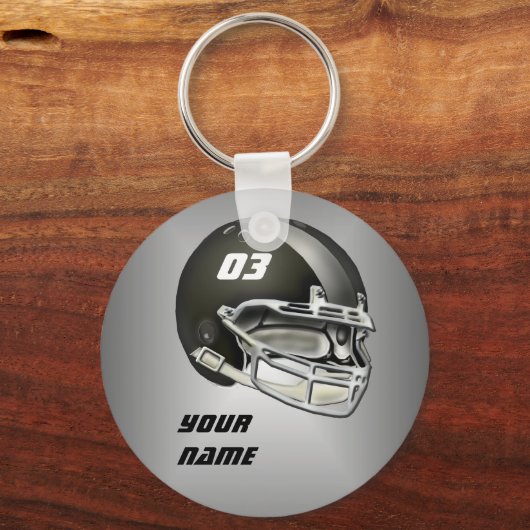 Helm für Schwarz und Silber Schlüsselanhänger (Vorderseite)