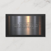 Helm Gear Construction Logo | Metallic Visitenkarte (Rückseite)