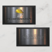 Helm Gear Construction Logo | Metallic Visitenkarte (Vorne/Hinten)