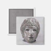 Helm mit Adlerdekoration, römisch (silber) Magnet (Vorderseite/Rückseite)