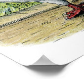 Helm: Rote Taube Poster (Ecke)