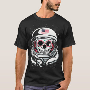 Helm Schädel Tag des Toten T-Shirt