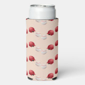 Helm und Bälle auf Baseball Selters Dosenkühler (Seltzer Rückseite)