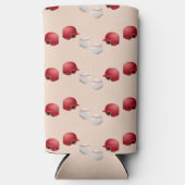 Helm und Bälle auf Baseball Selters Dosenkühler (Vorderseite)