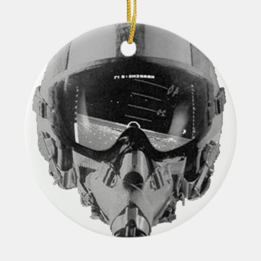 Helm und Höhenmesser für Kämpfer Keramik Ornament (Vorne)