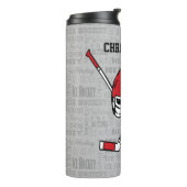 Helm und Sticks Typografie Thermosbecher (Nach links gedreht)