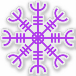 Helm von Awe - Aegishjalmur (lila) Aufkleber