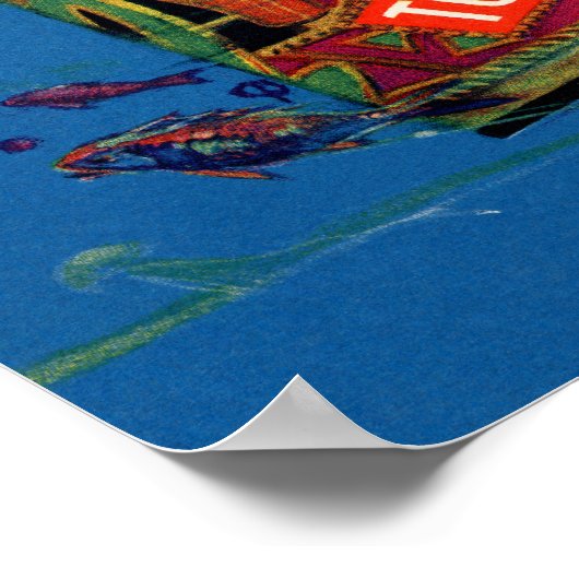 Helmar Turkish Cigarettes Art Deco Add Poster (Ecke)