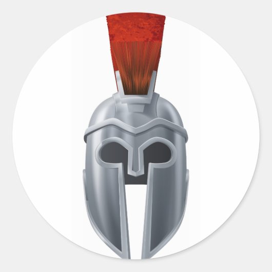 Helmbild Runder Aufkleber (Vorderseite)