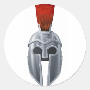 Helmbild Runder Aufkleber