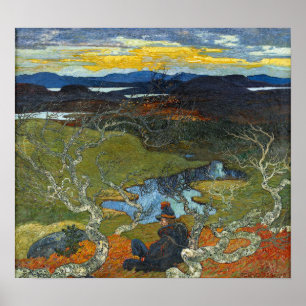 Helmer Osslund Spring Abend Hinter Kiruna Poster